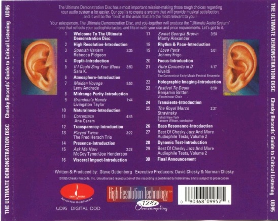 Ultimate Demonstration Disc by Chesky Records